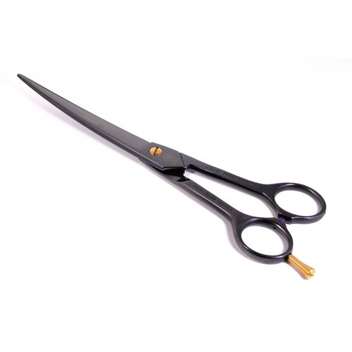 Scissor curved, Black Titanium, size 7'' (18 cm)