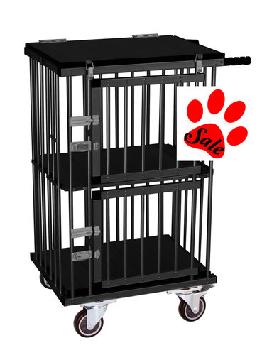 Trolley for dog/cat shows, 2 doors